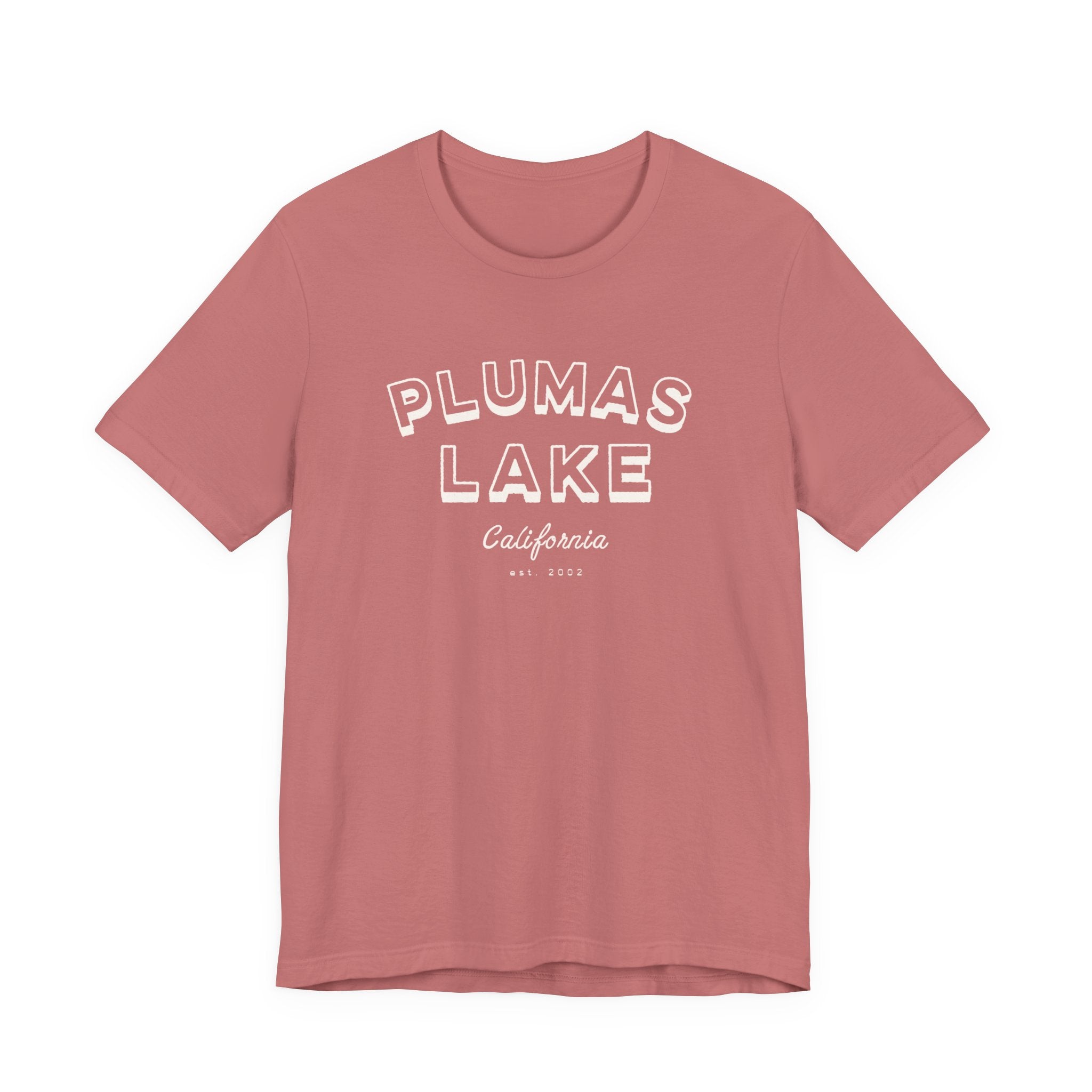 Plumas Lake Block Letters T‑Shirt