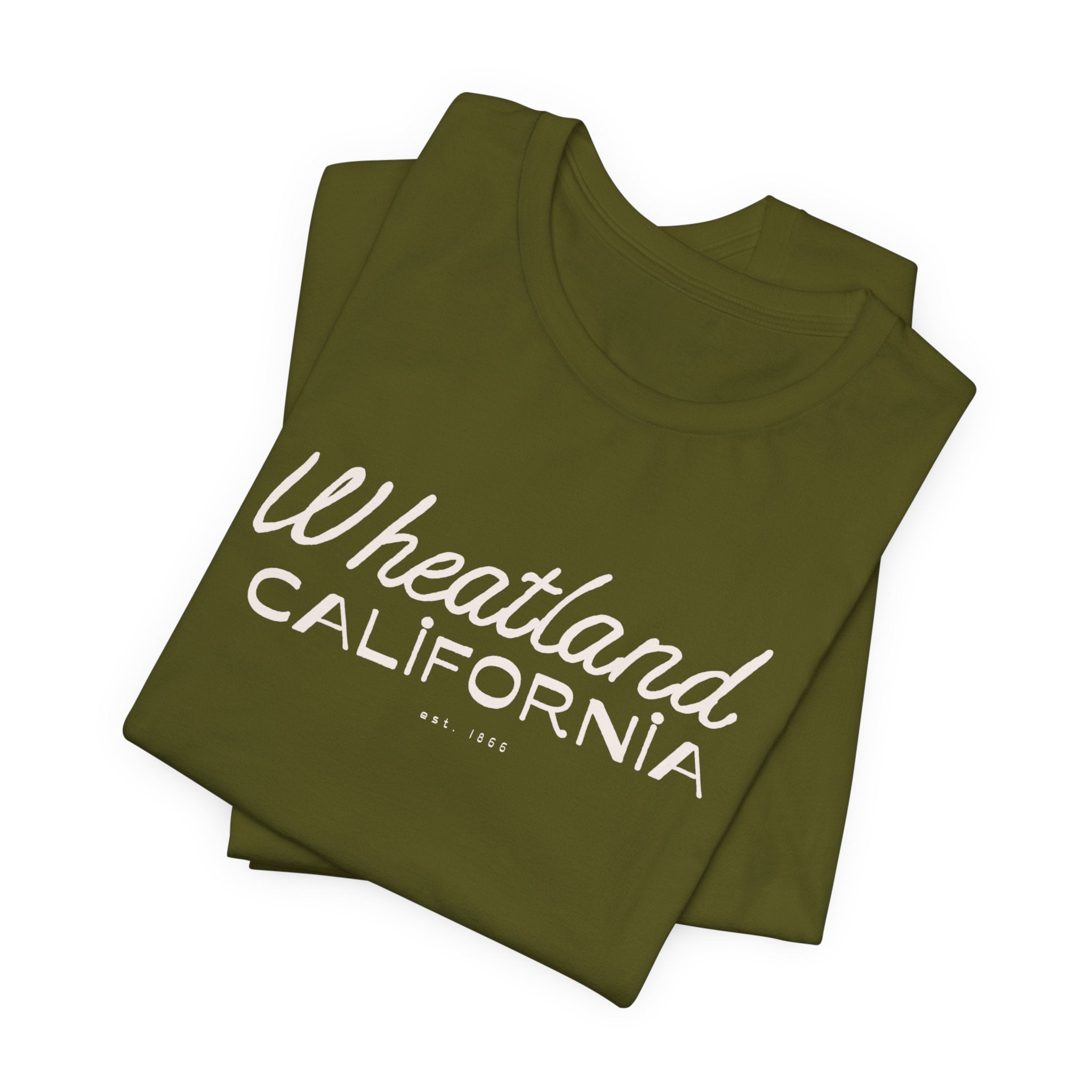 Wheatland California Retro Script Tee