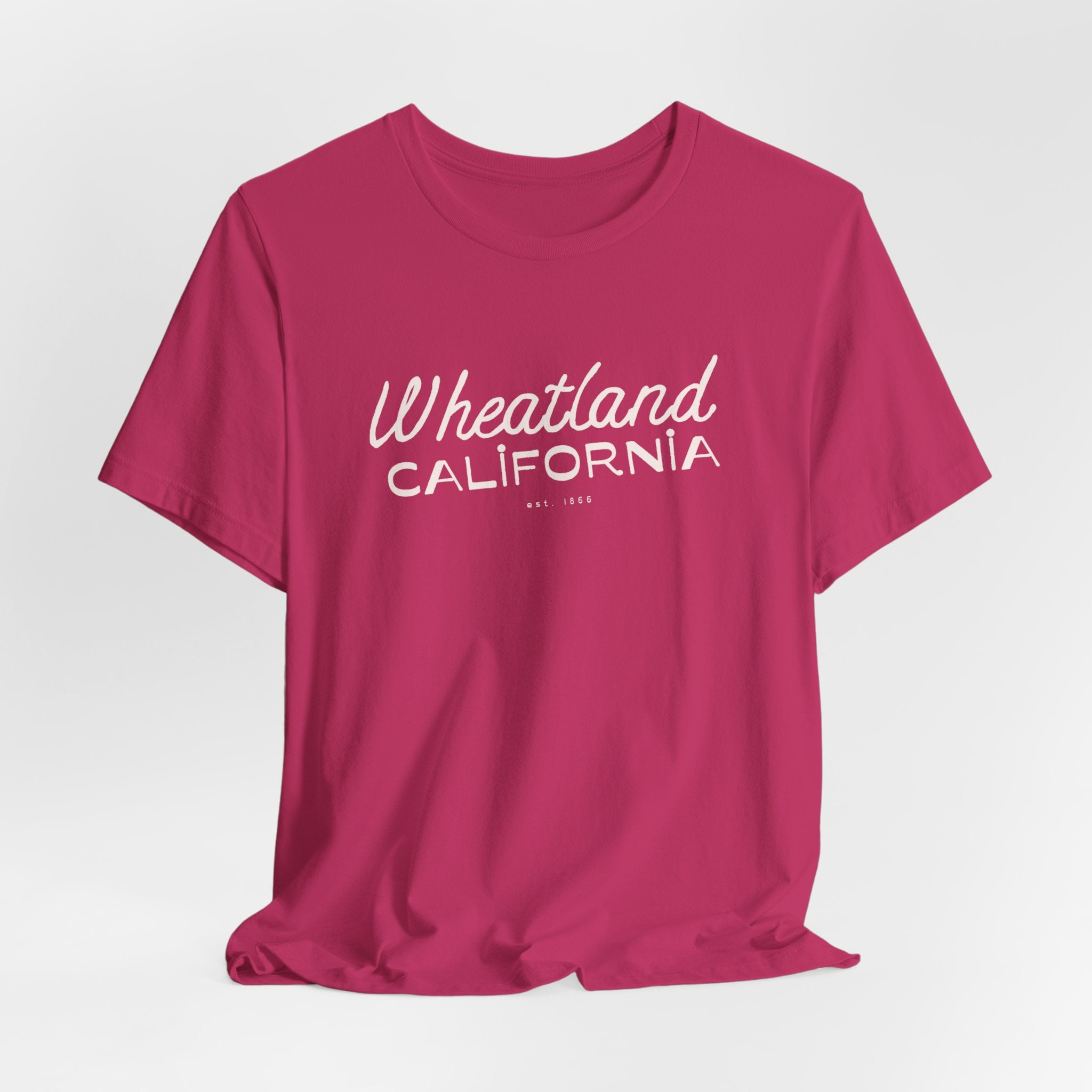 Wheatland California Retro Script Tee