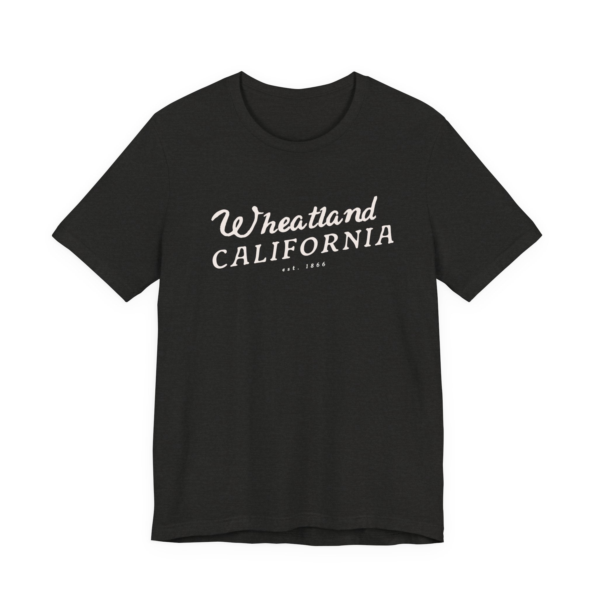 Wheatland California Vintage Script Tee — Retro Small Town Pride T-Shirt