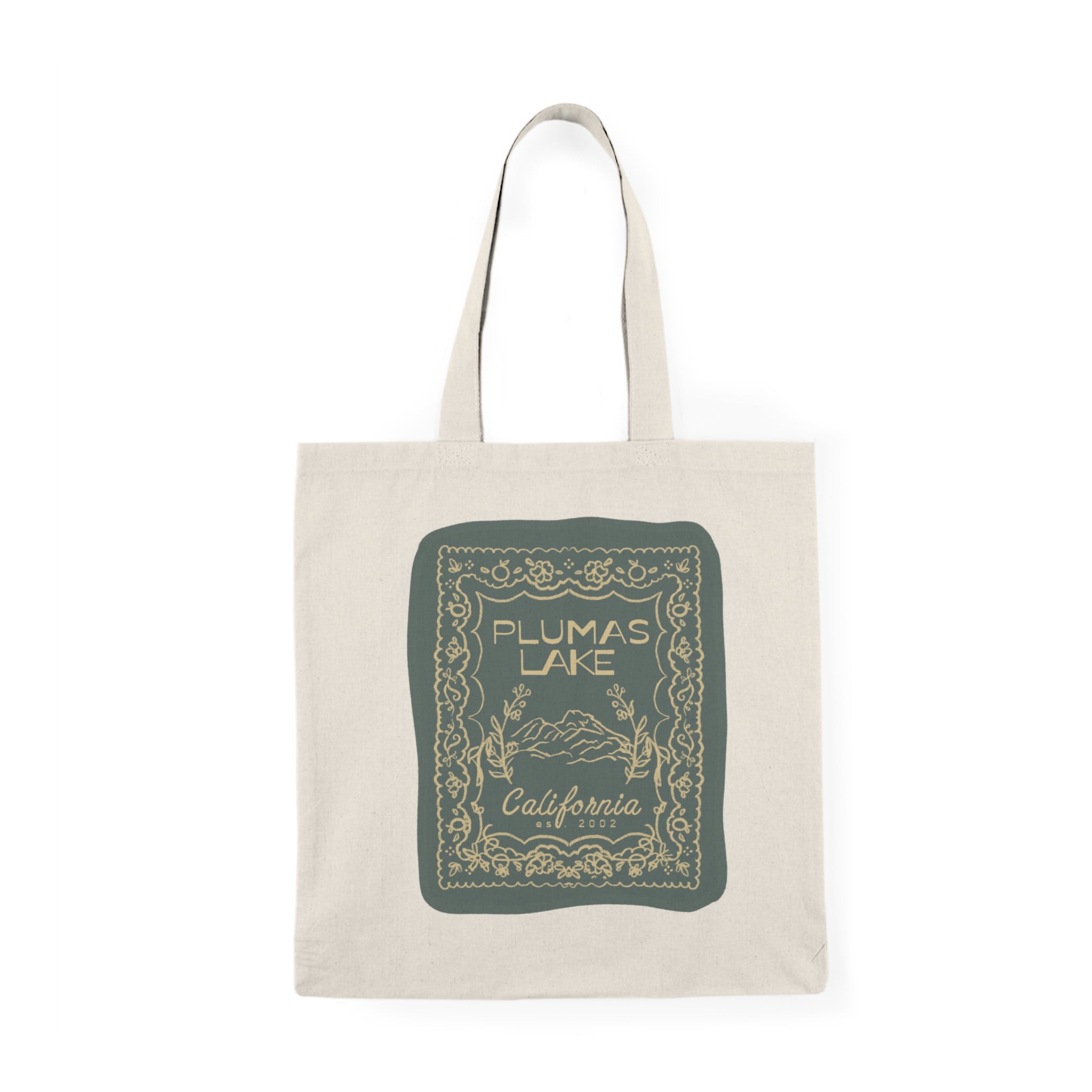 Plumas Lake & Sutter Buttes California Vintage Graphic Tote Bag