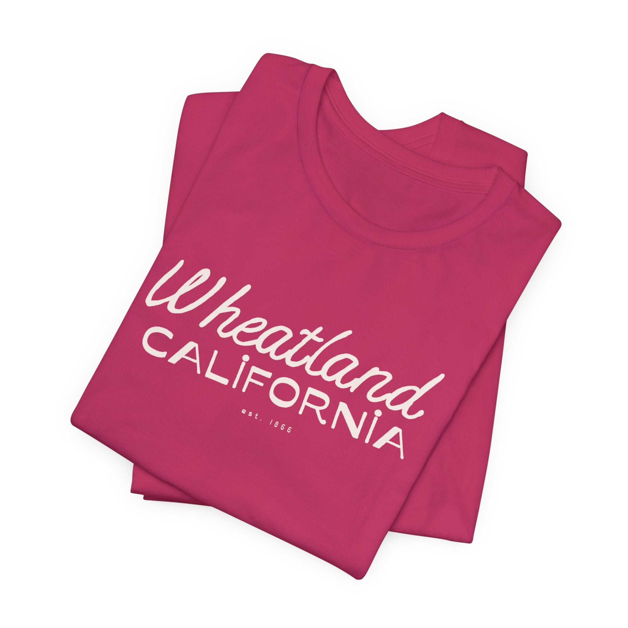 Wheatland California Retro Script Tee
