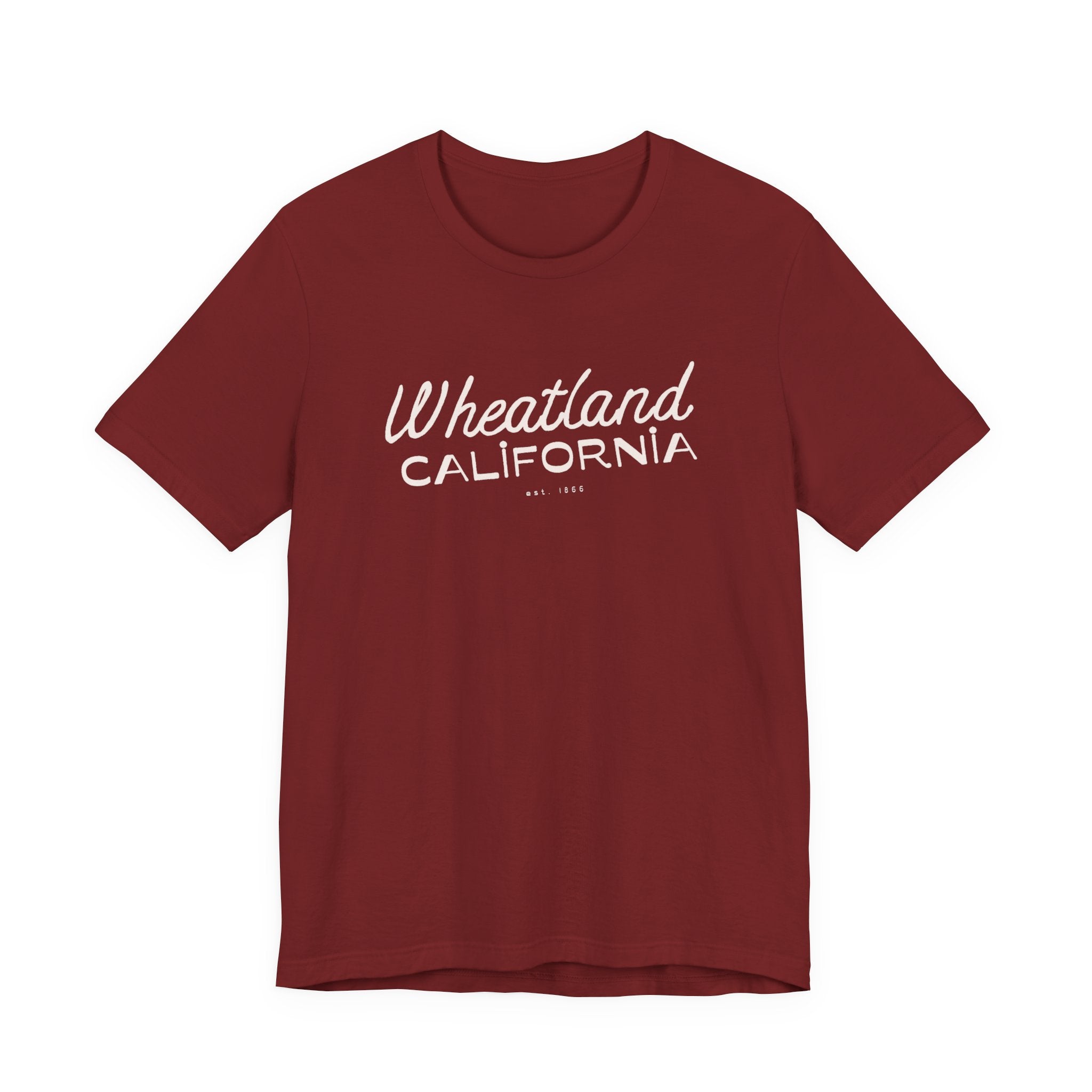 Wheatland California Retro Script Tee
