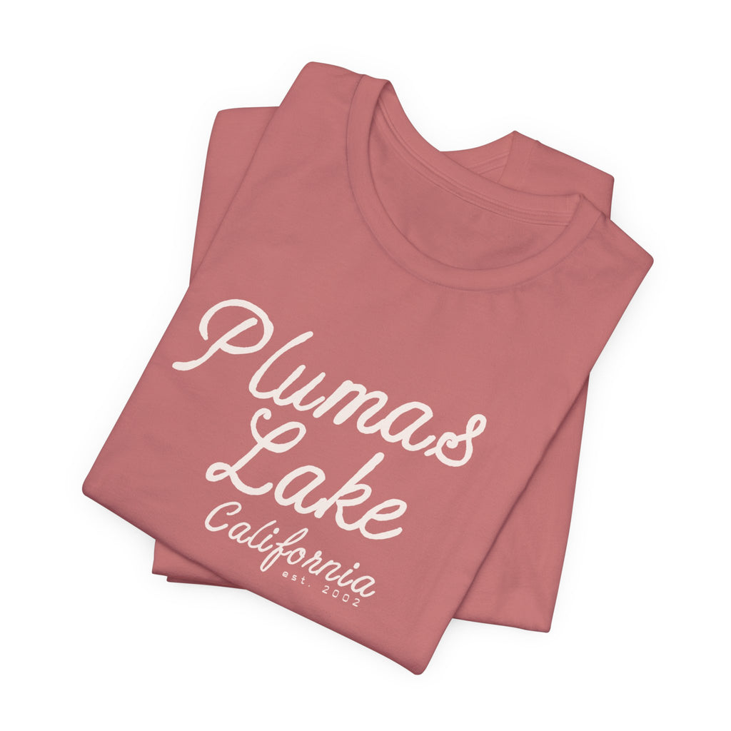 Cursive Vintage Plumas Lake T‑Shirt
