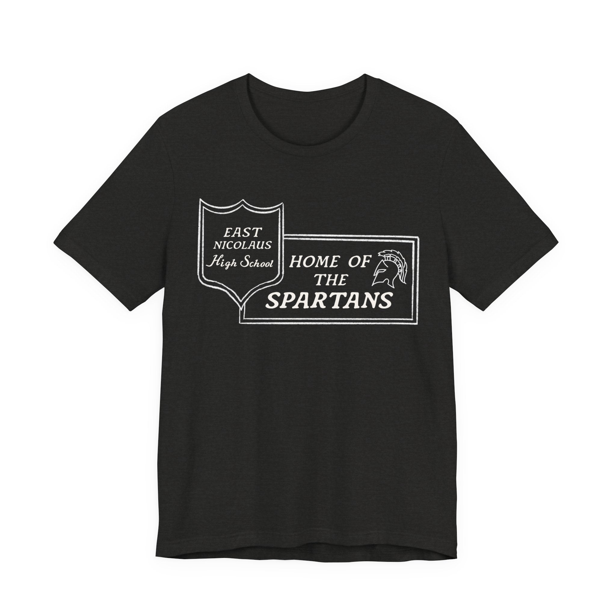 East Nicolaus Marquee Spartans High School Tee — "Home of the Spartans"