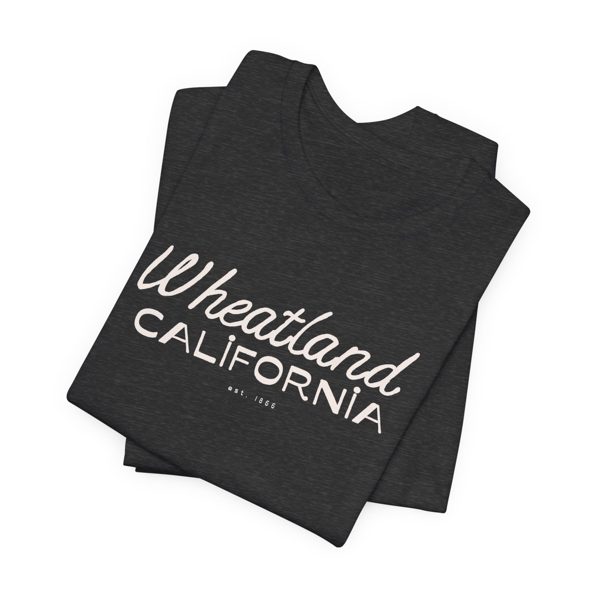 Wheatland California Retro Script Tee