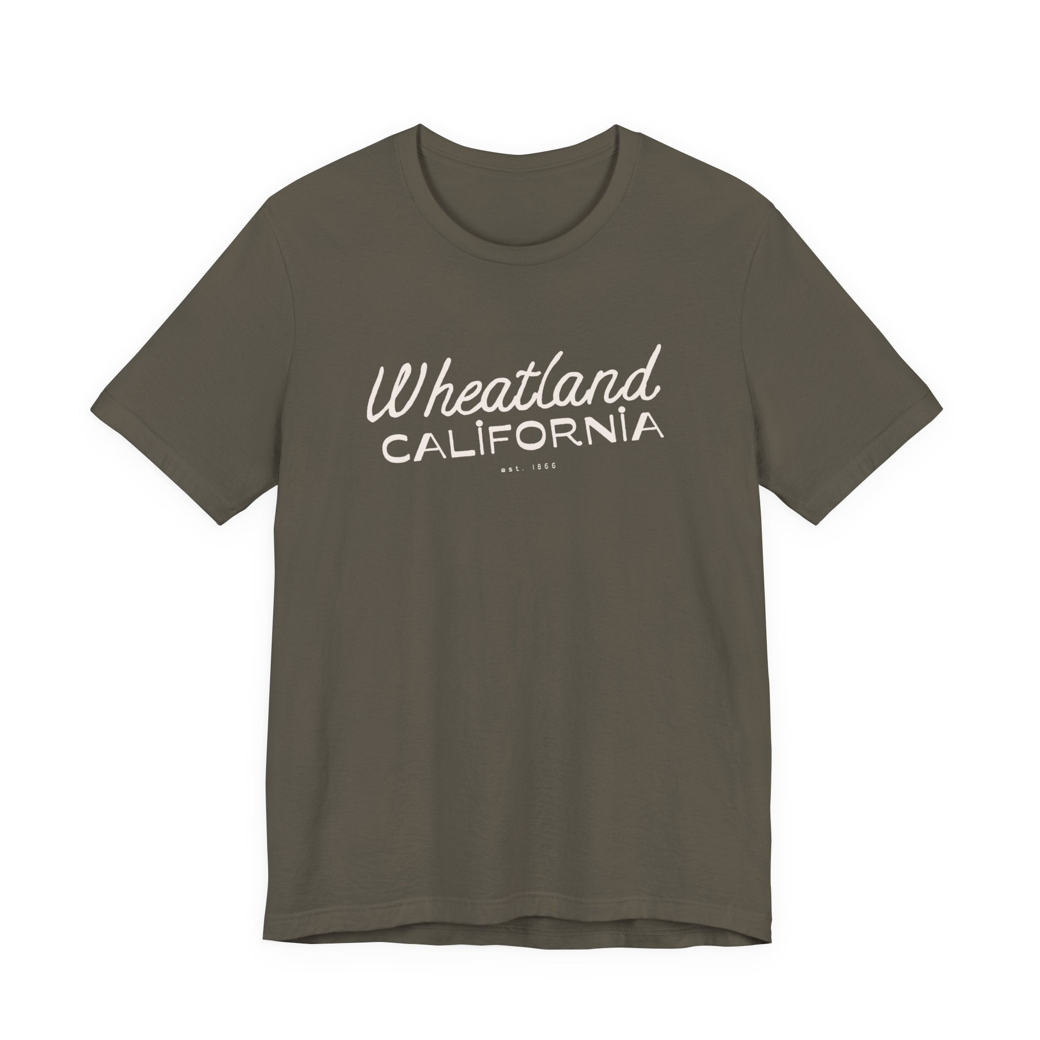 Wheatland California Retro Script Tee