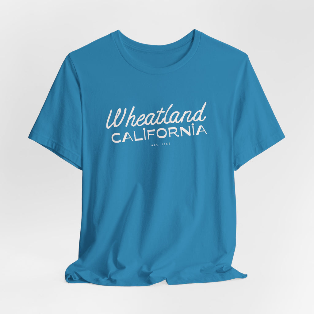 Wheatland California Retro Script Tee