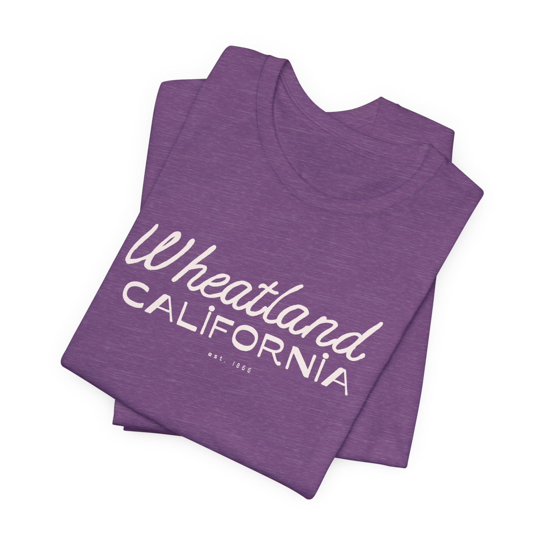 Wheatland California Retro Script Tee