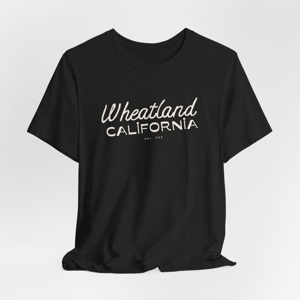 Wheatland California Retro Script Tee