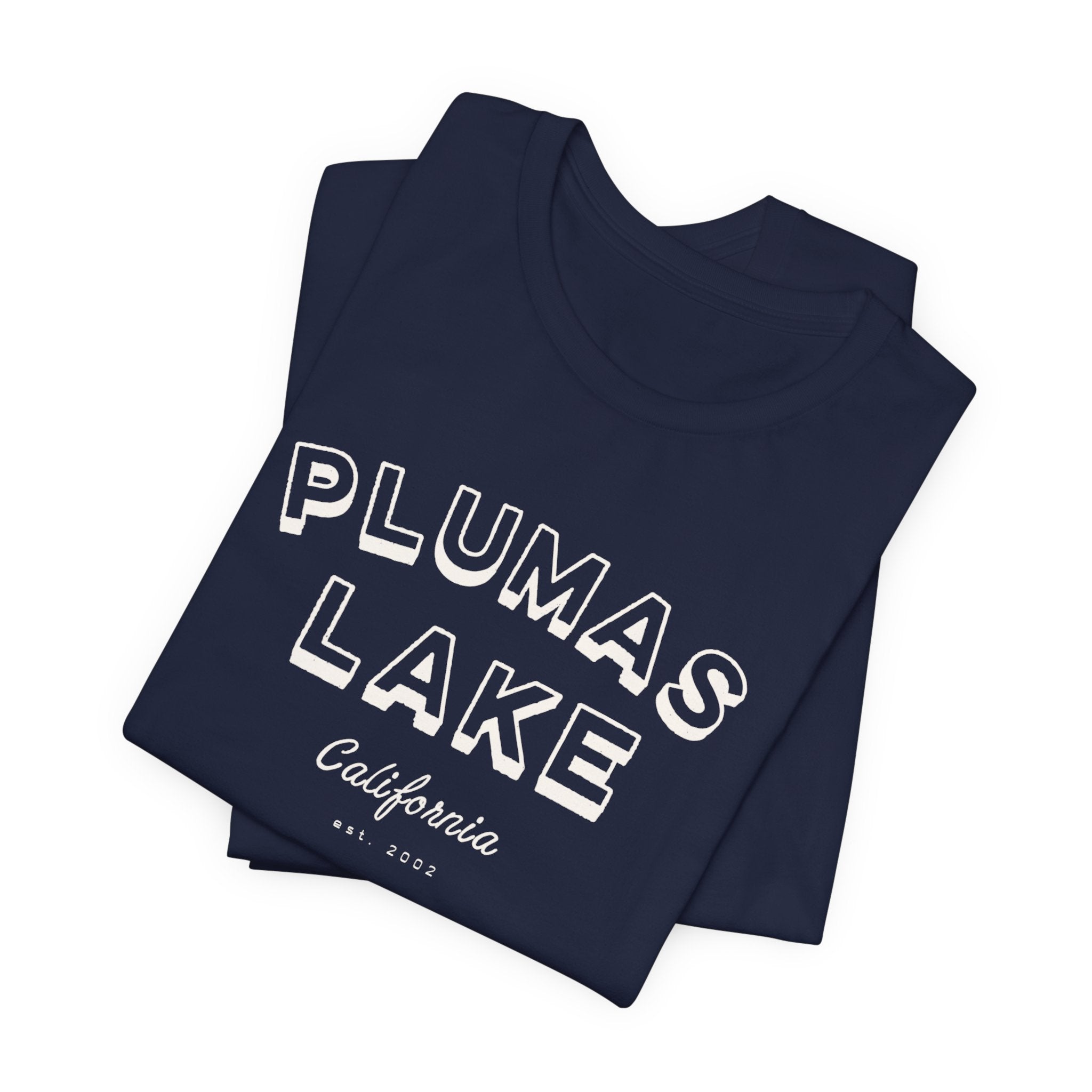 Plumas Lake Block Letters T‑Shirt