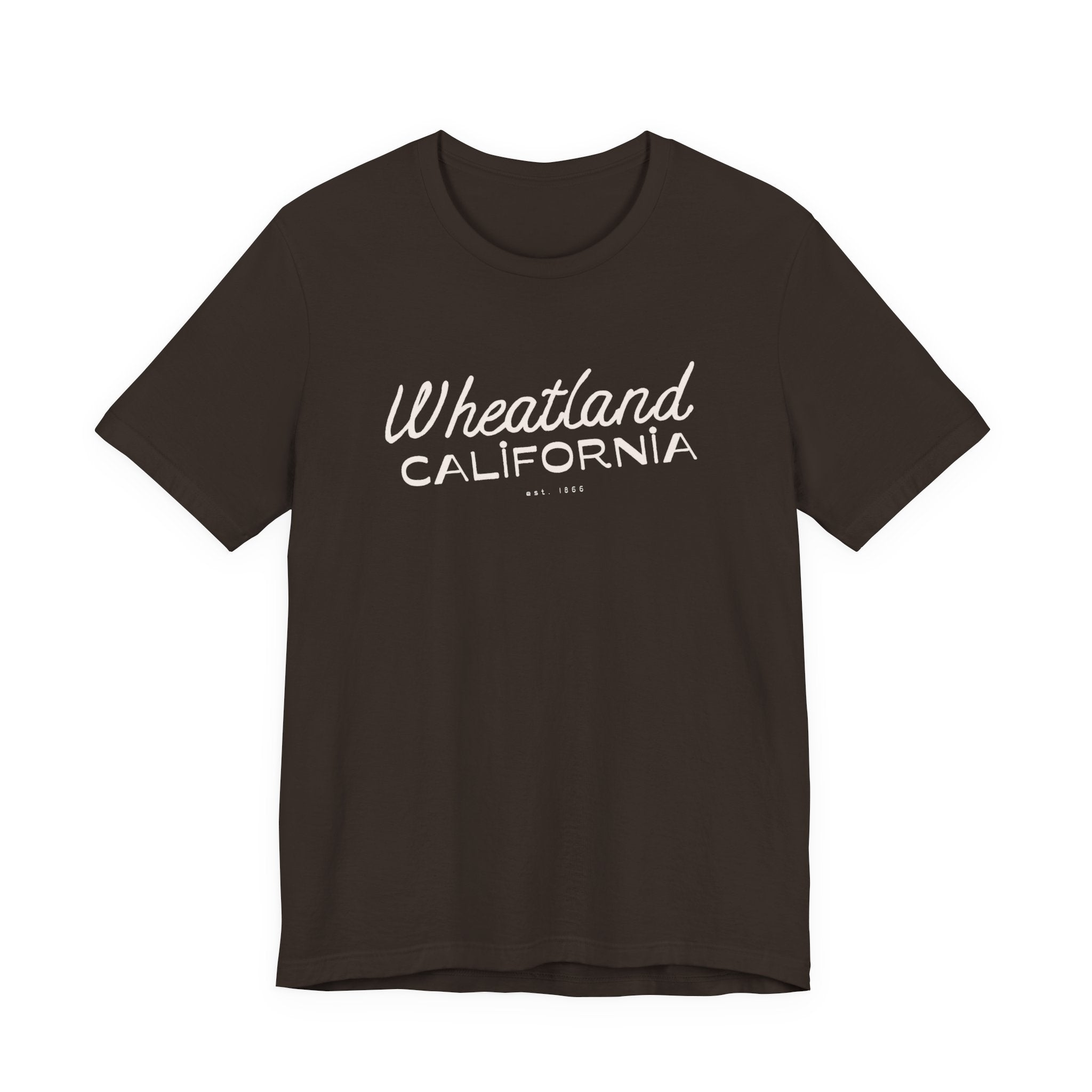 Wheatland California Retro Script Tee