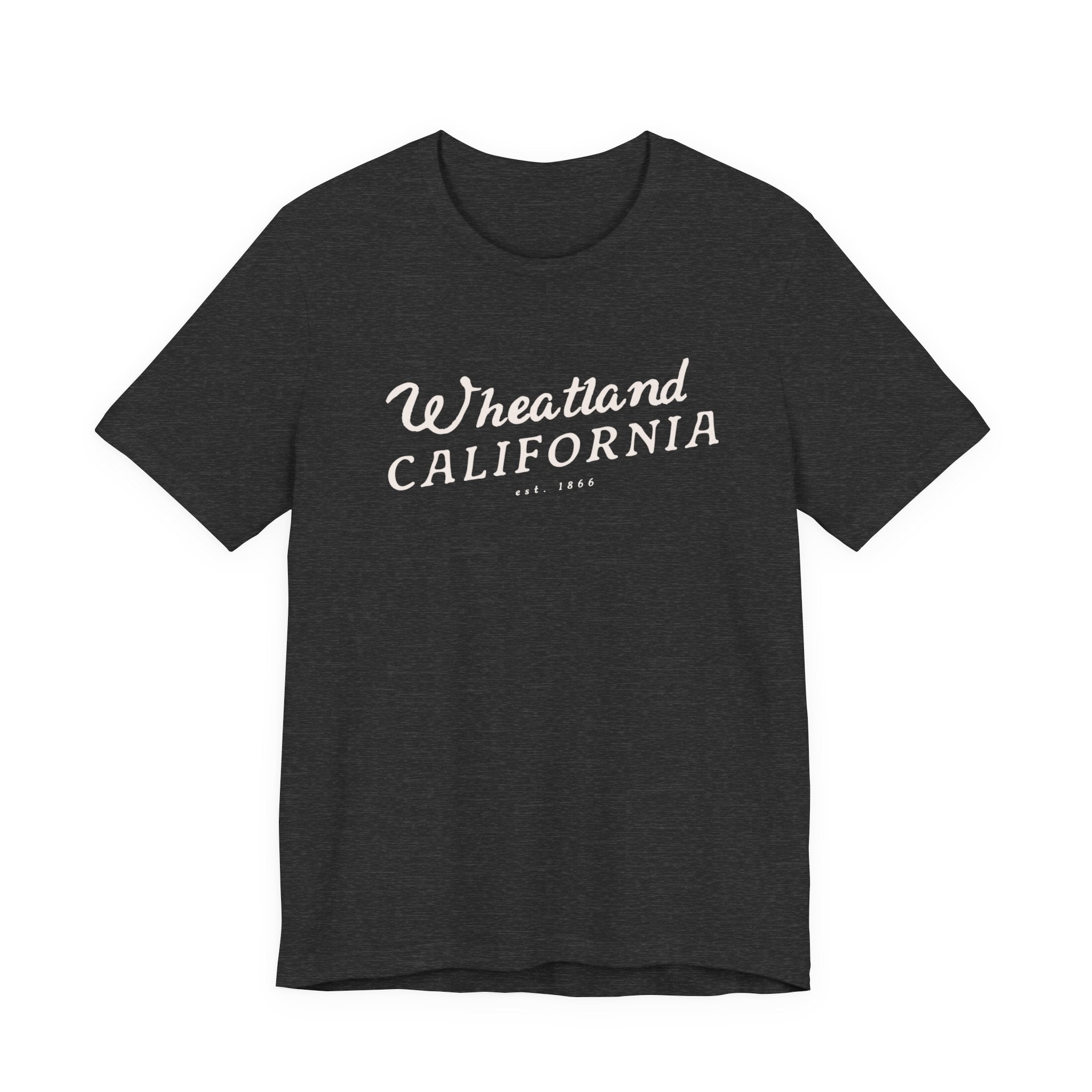 Wheatland California Vintage Script Tee — Retro Small Town Pride T-Shirt