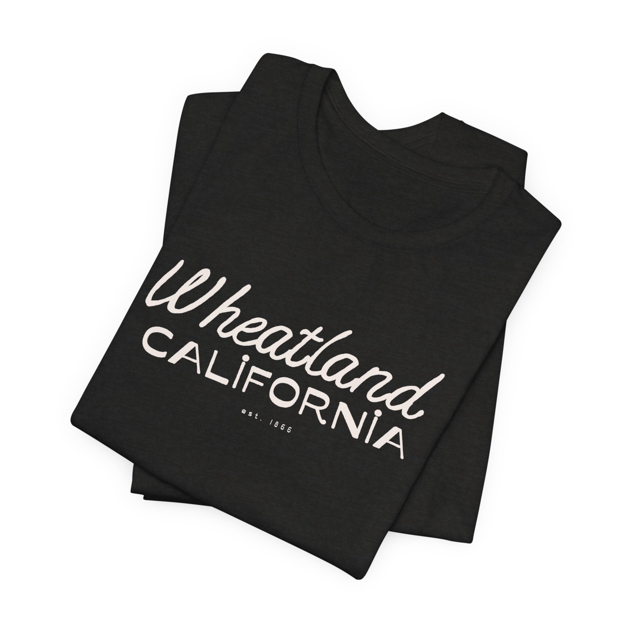 Wheatland California Retro Script Tee