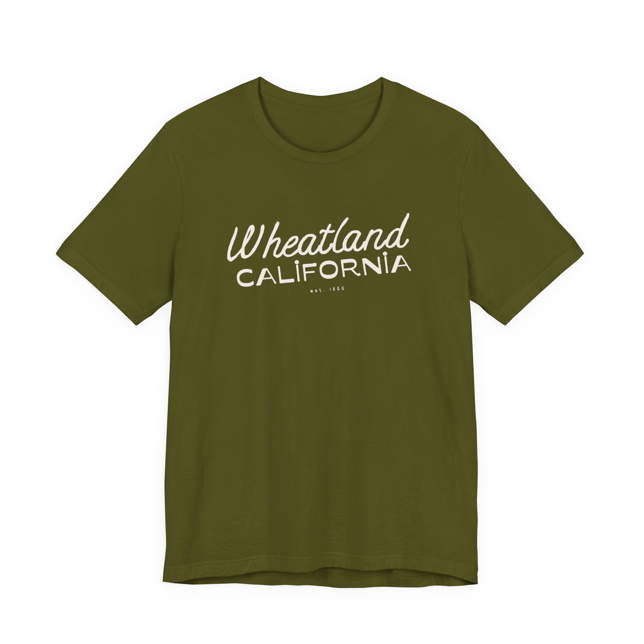 Wheatland California Retro Script Tee