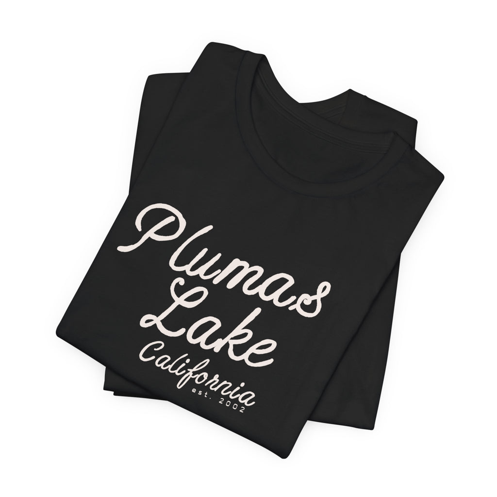 Cursive Vintage Plumas Lake T‑Shirt