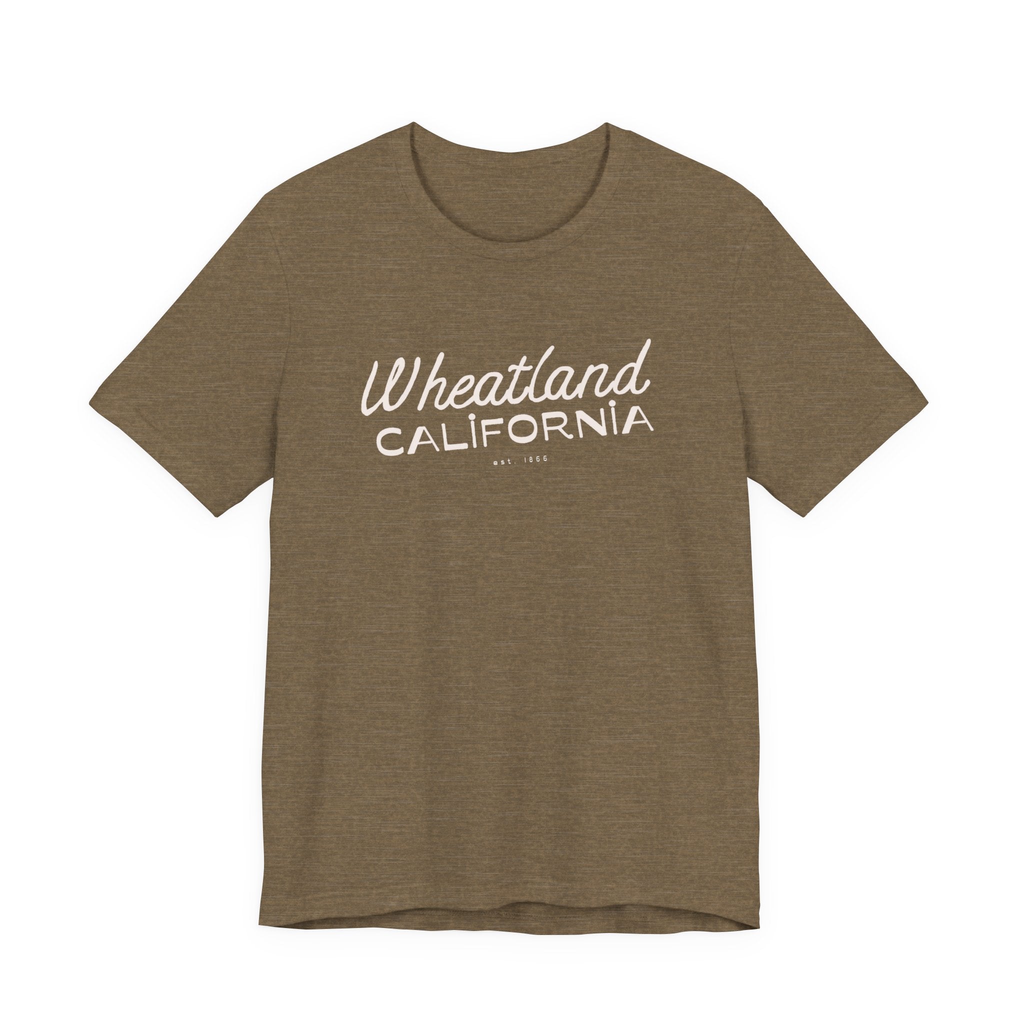 Wheatland California Retro Script Tee
