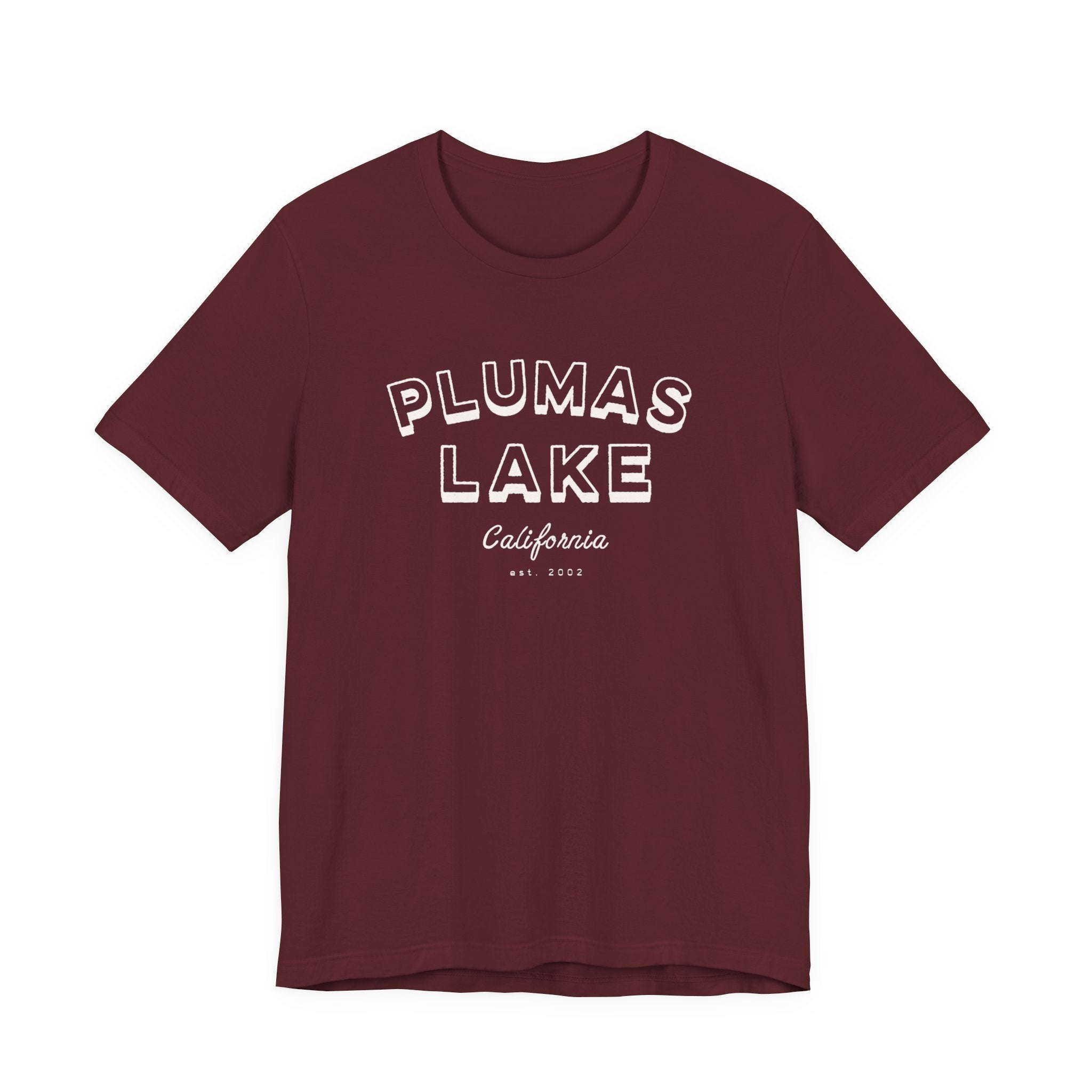 Plumas Lake Block Letters T‑Shirt