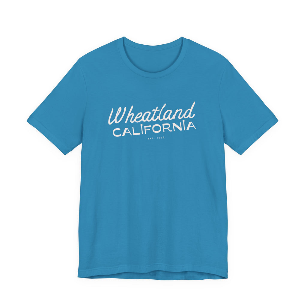 Wheatland California Retro Script Tee