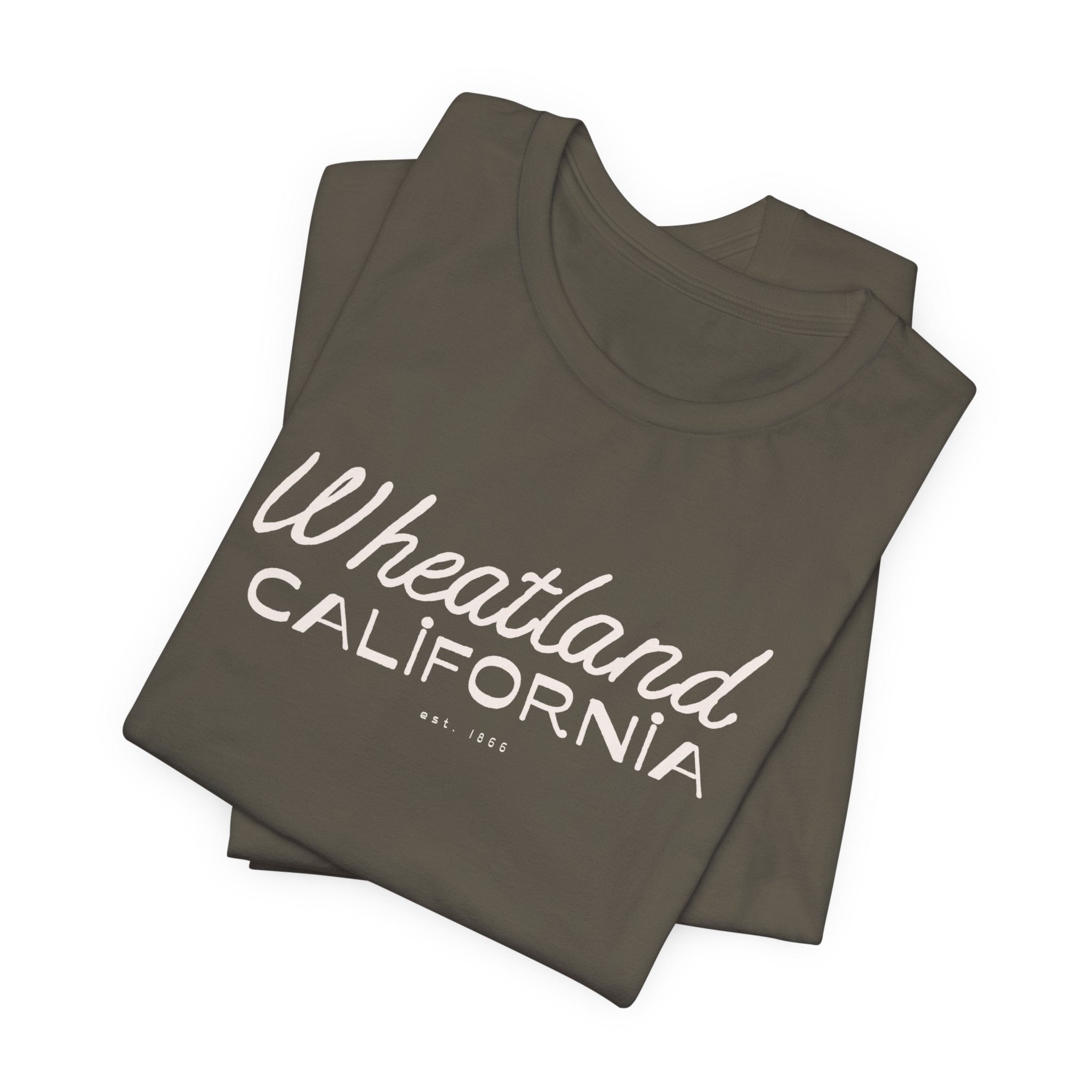 Wheatland California Retro Script Tee