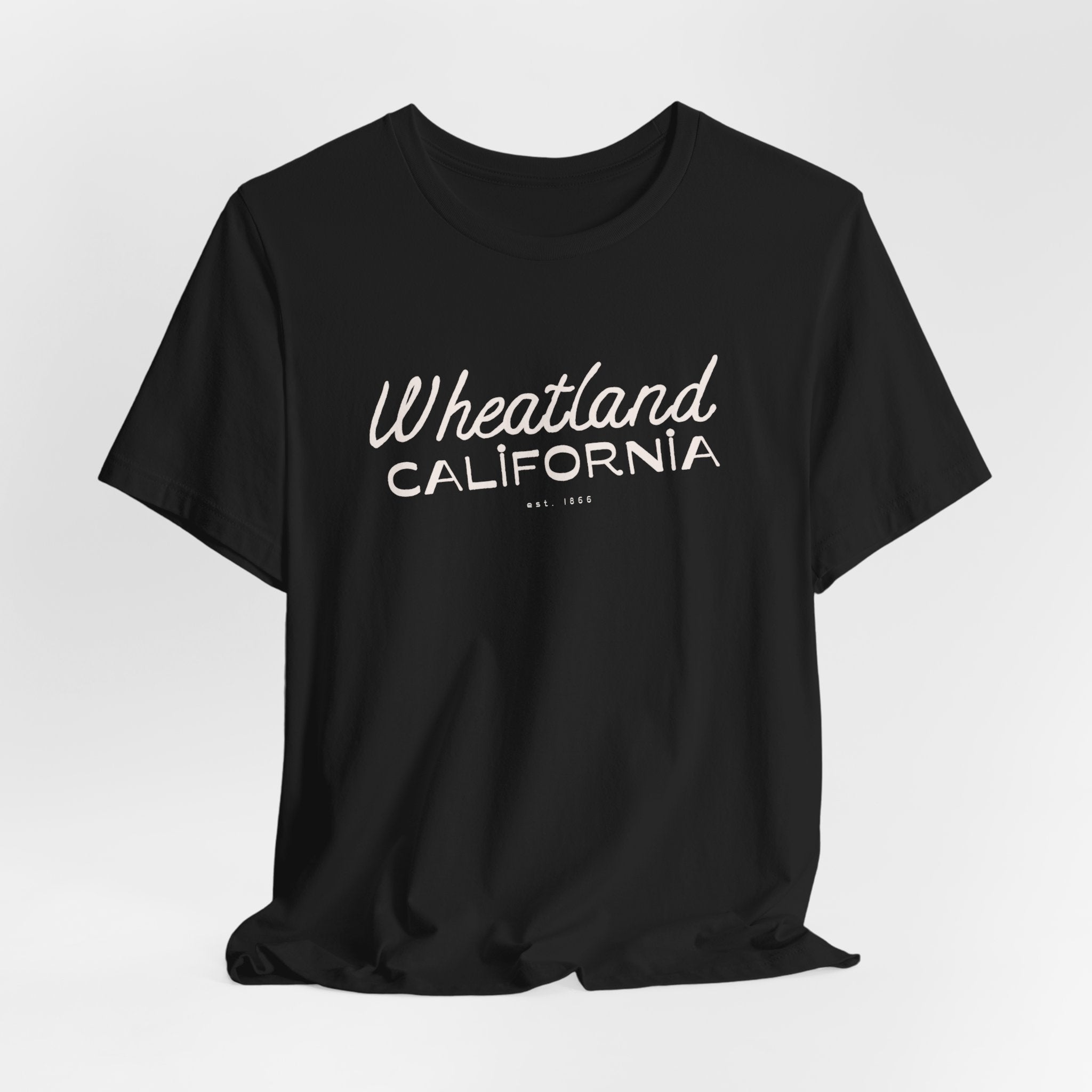 Wheatland California Retro Script Tee