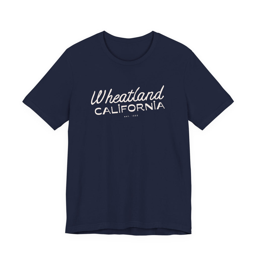 Wheatland California Retro Script Tee