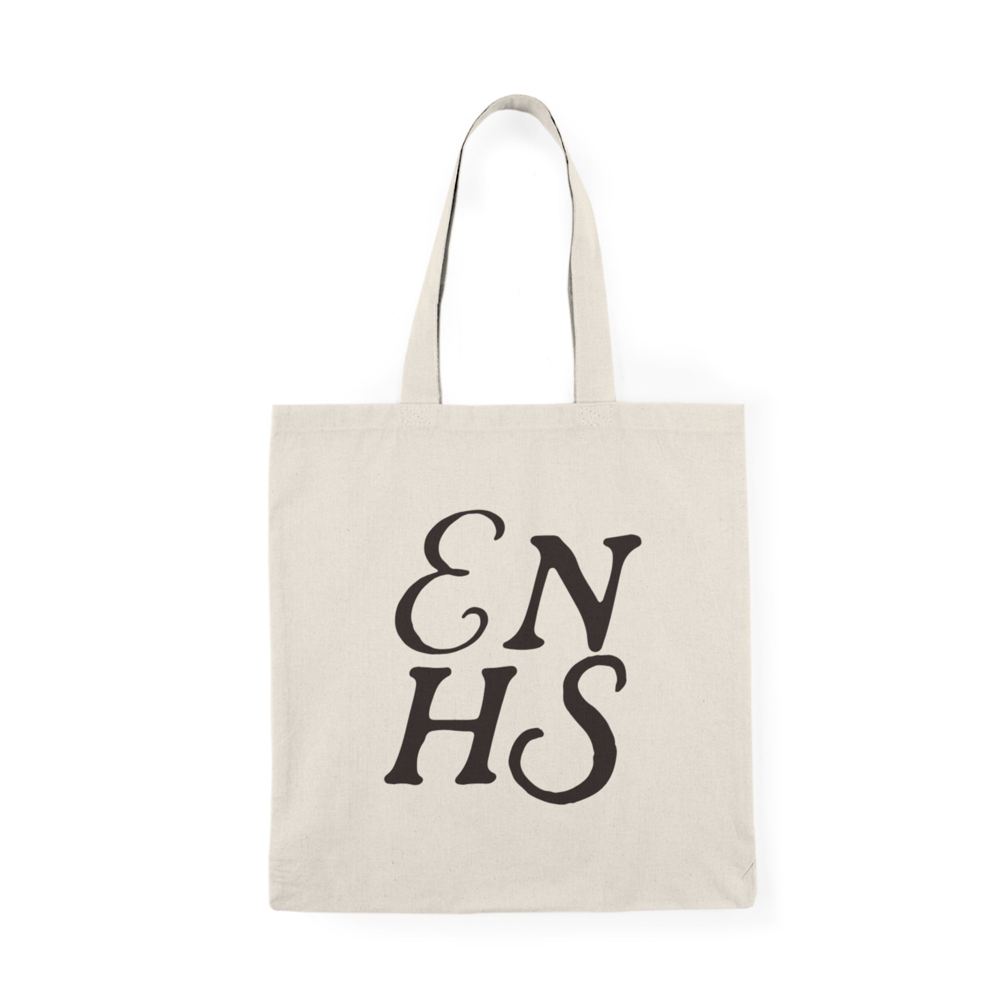 East Nicolaus Highschool ENHS Natural Cotton Tote Bag — Scenic Hand-Lettered Logo