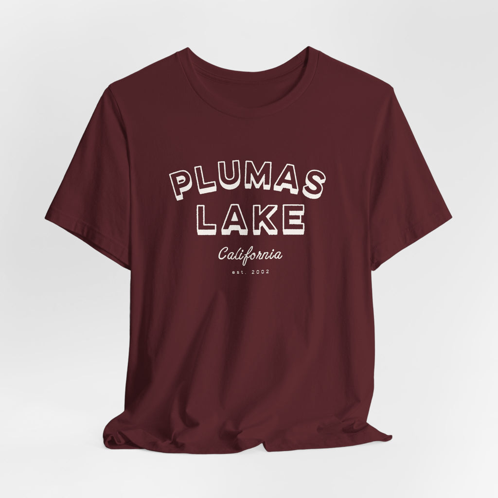 Plumas Lake Block Letters T‑Shirt