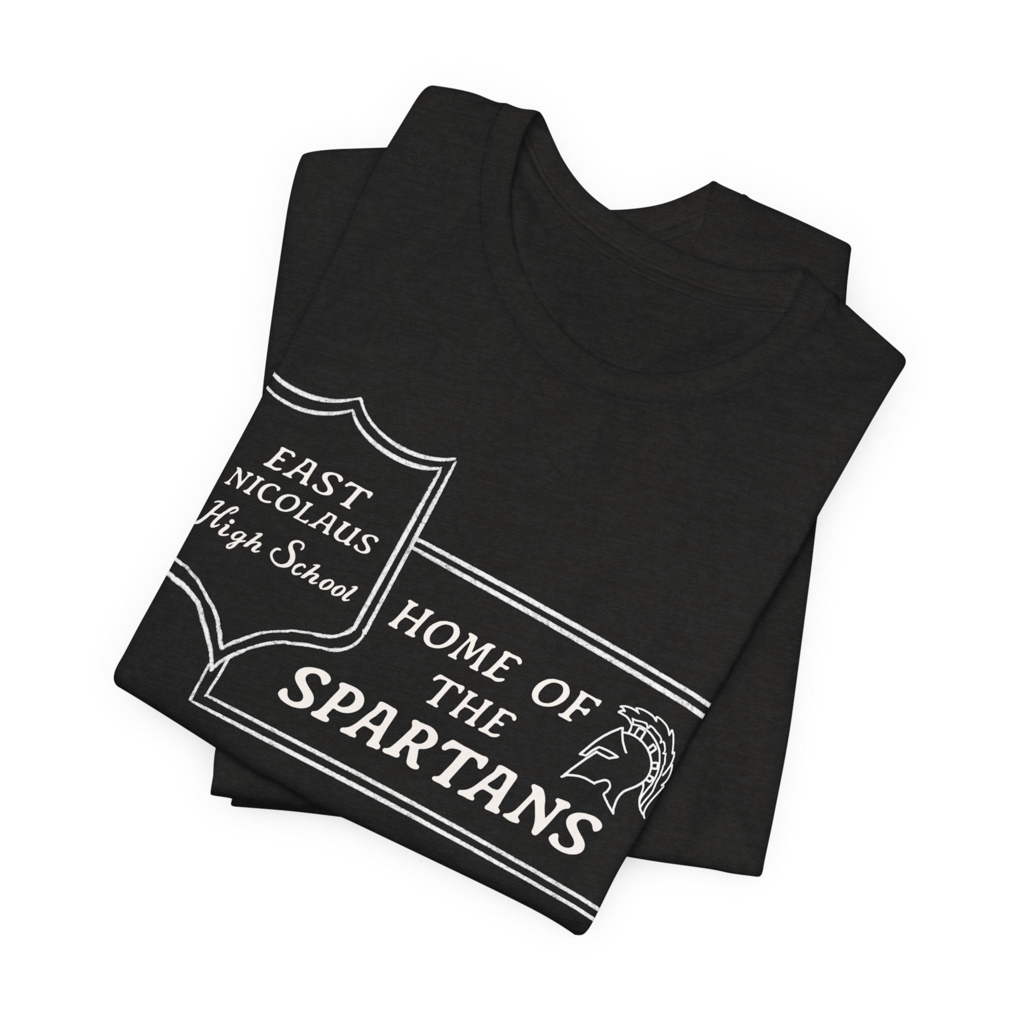 East Nicolaus Marquee Spartans High School Tee — "Home of the Spartans"
