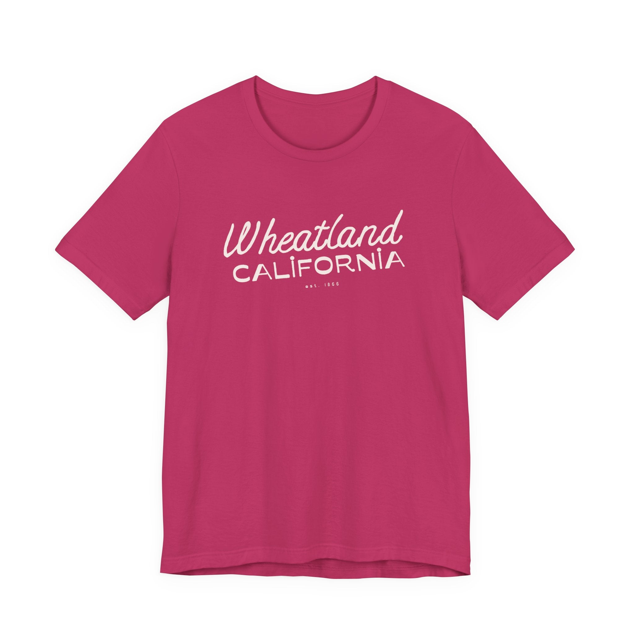Wheatland California Retro Script Tee