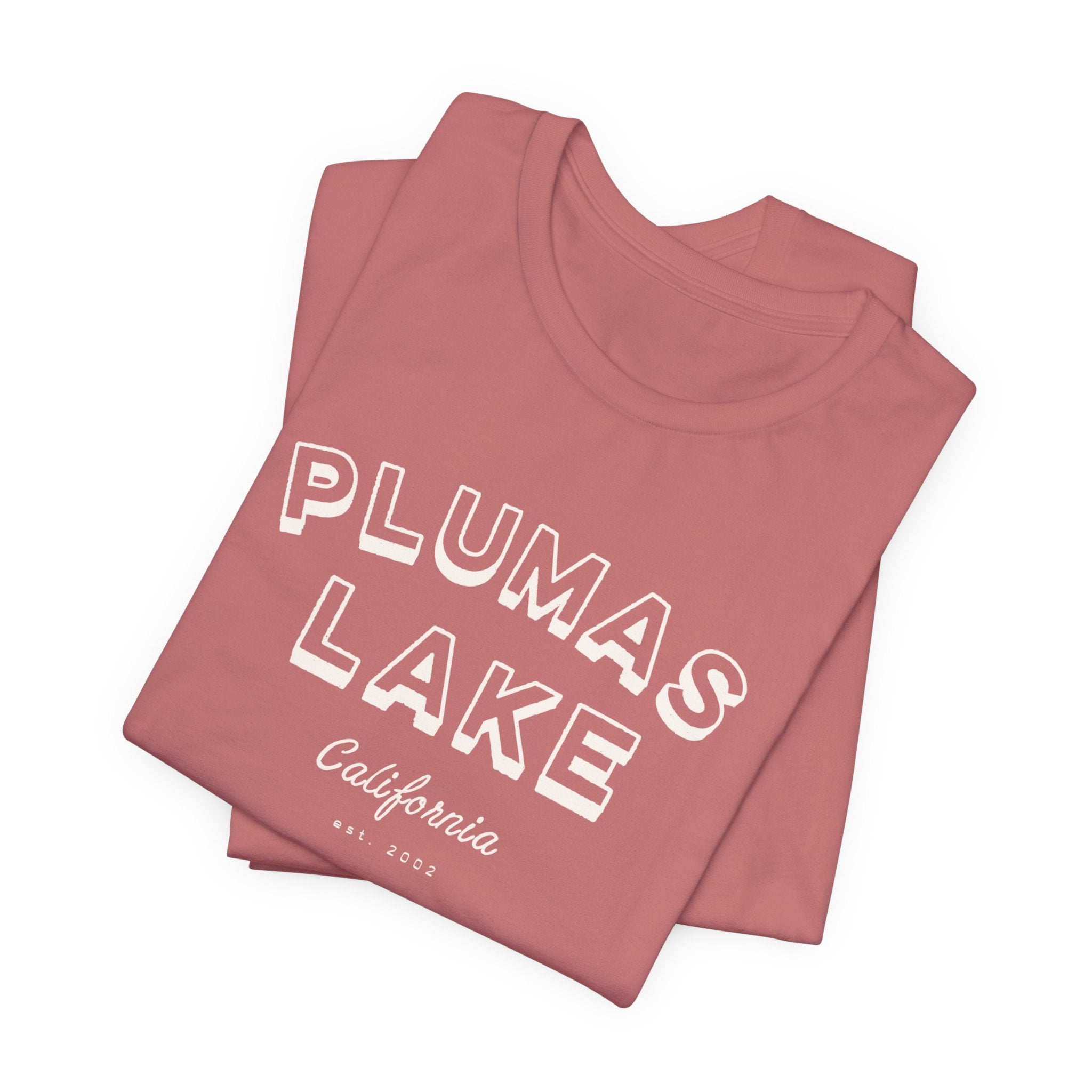 Plumas Lake Block Letters T‑Shirt