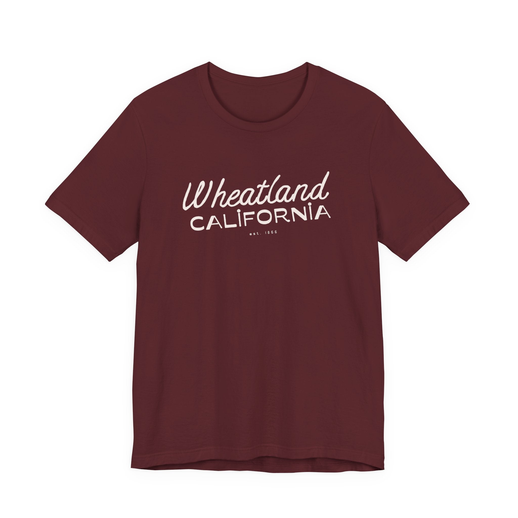 Wheatland California Retro Script Tee