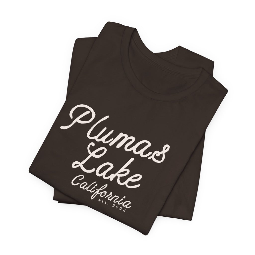 Cursive Vintage Plumas Lake T‑Shirt