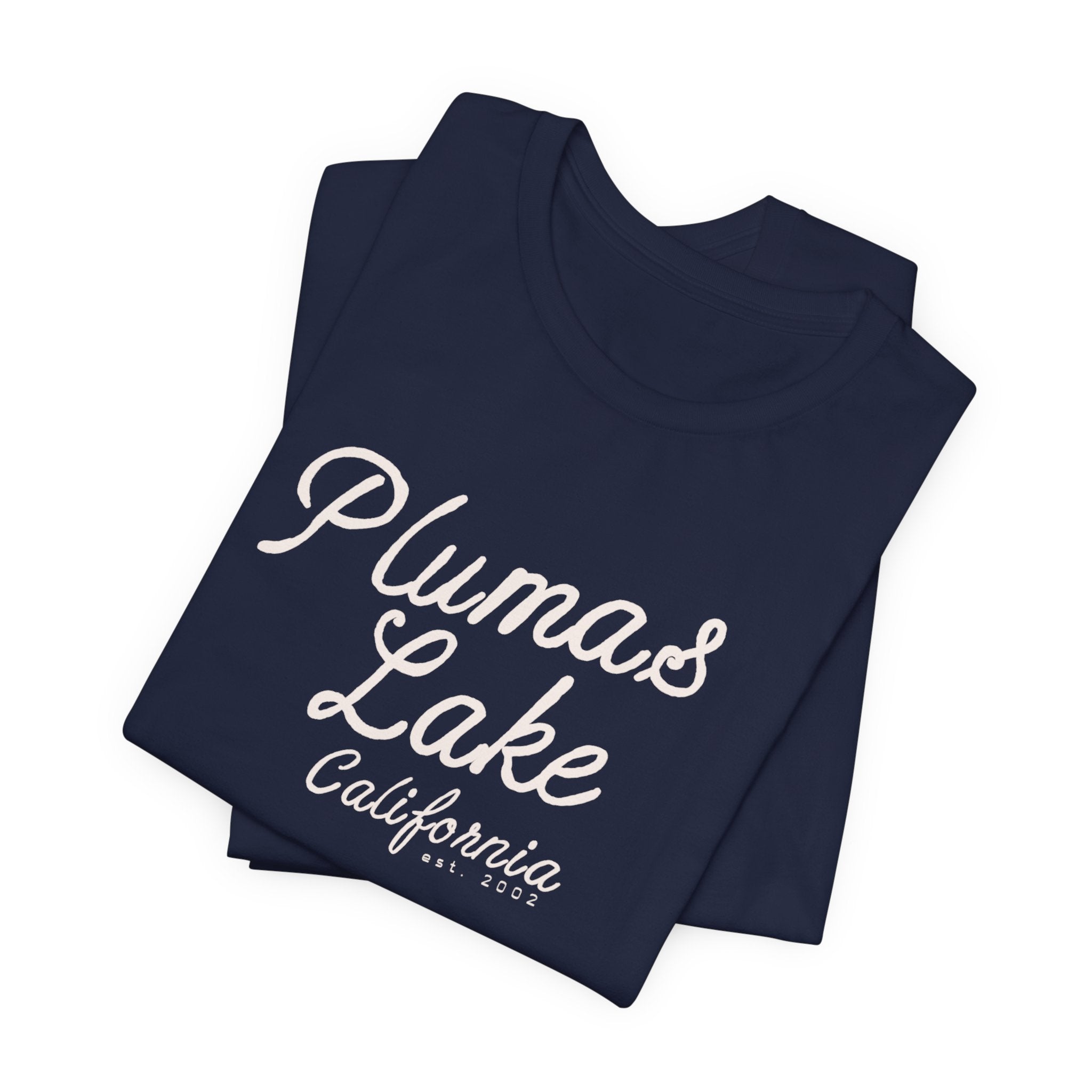 Cursive Vintage Plumas Lake T‑Shirt