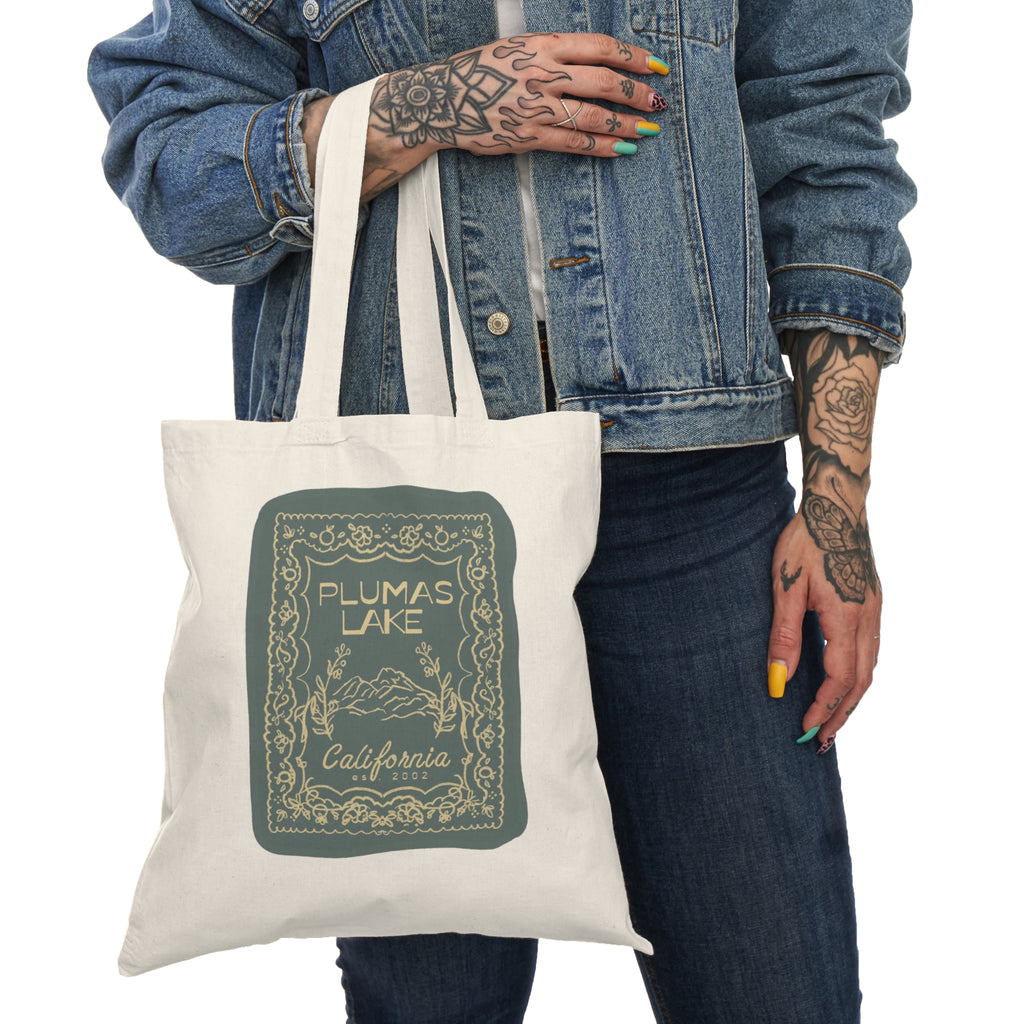 Plumas Lake & Sutter Buttes California Vintage Graphic Tote Bag