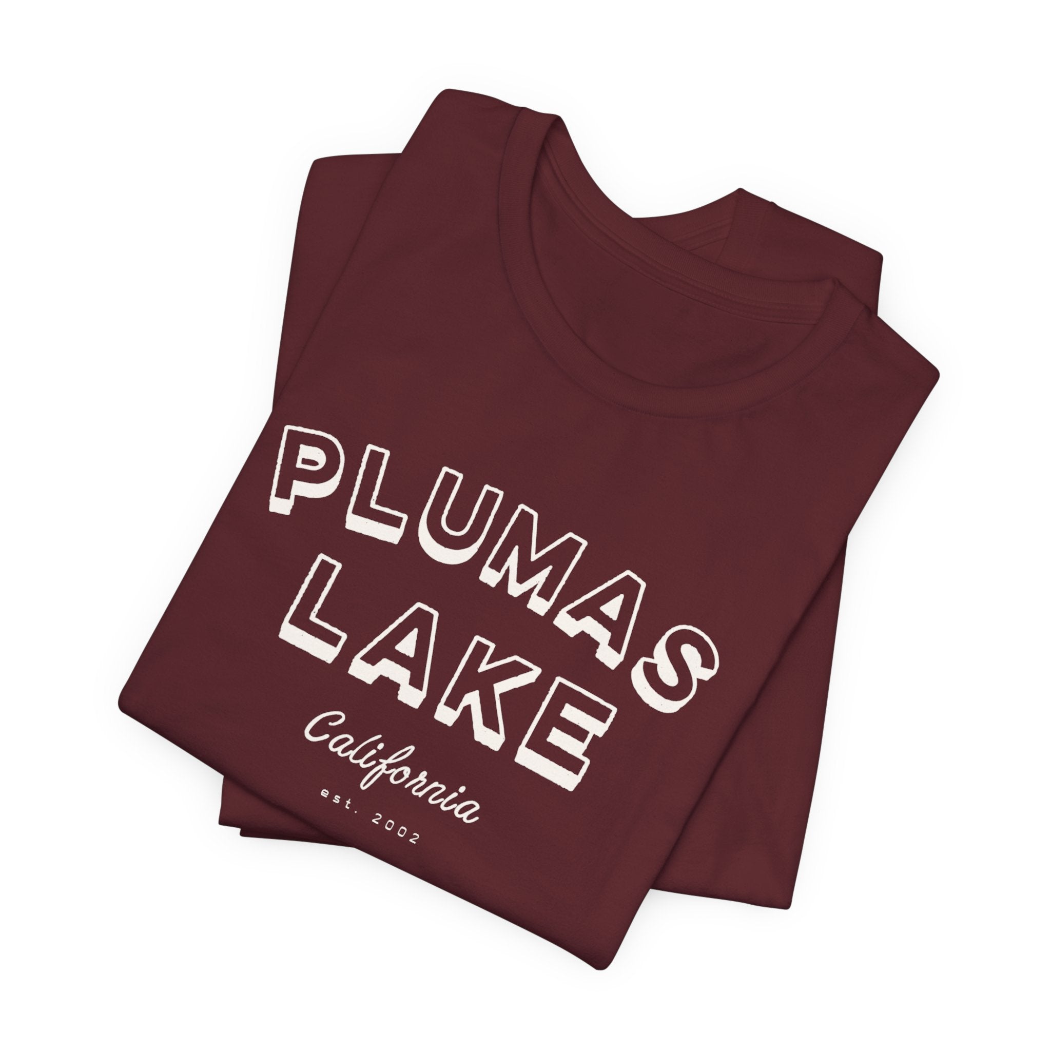 Plumas Lake Block Letters T‑Shirt