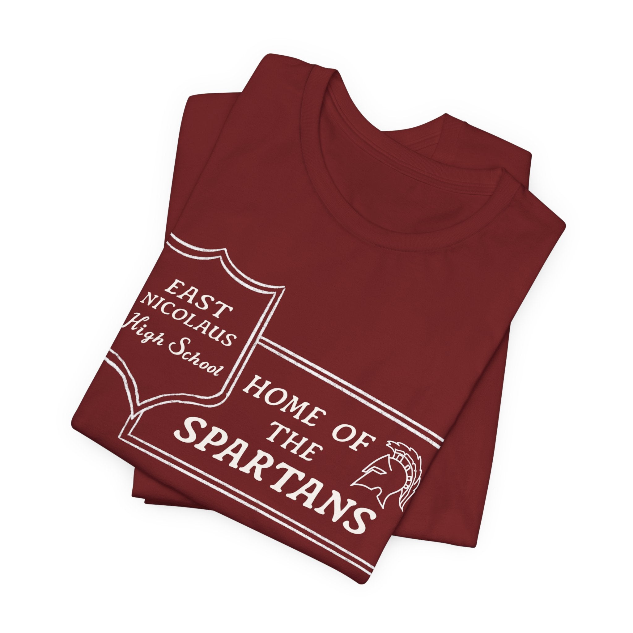 East Nicolaus Marquee Spartans High School Tee — "Home of the Spartans"