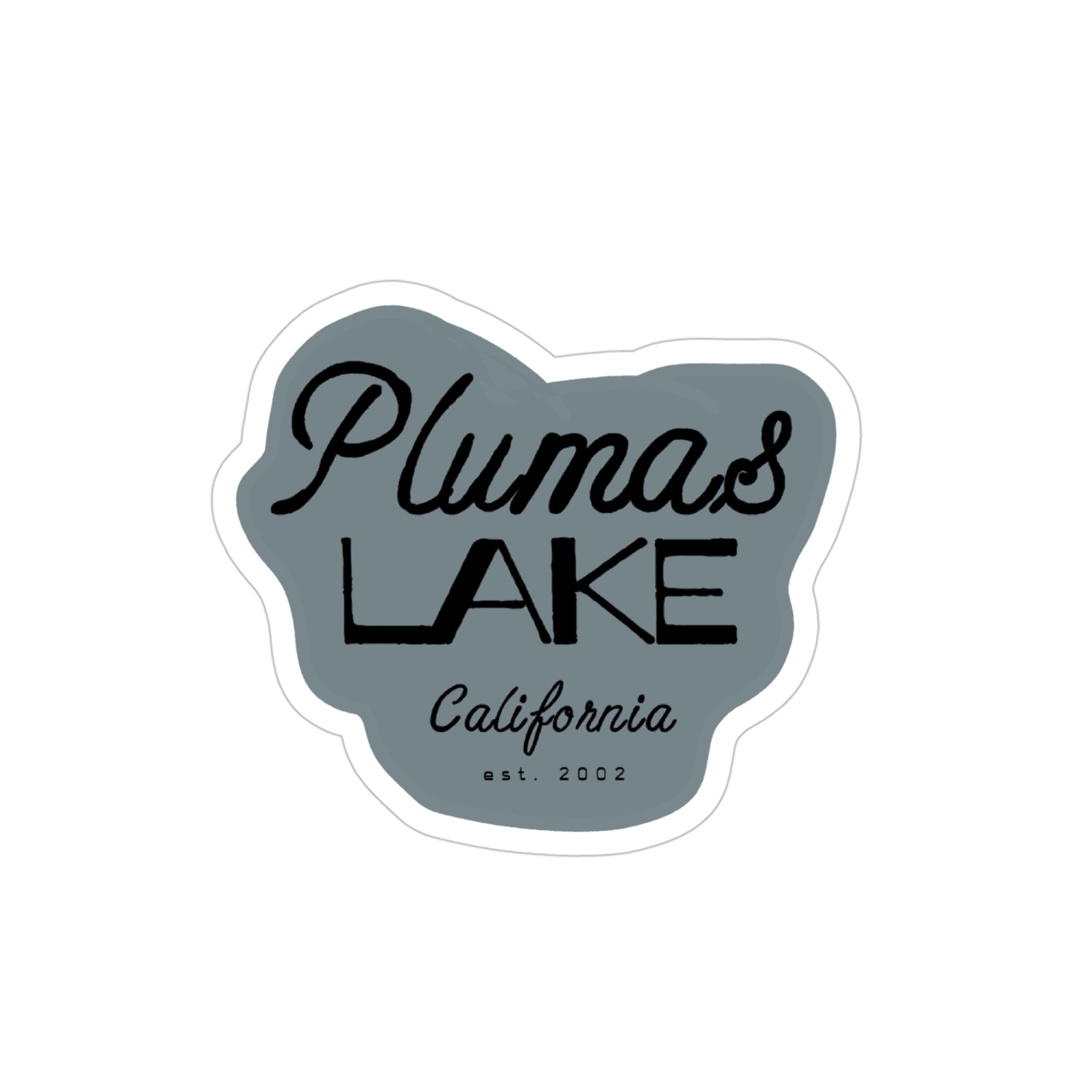 Plumas Lake California  Transparent Outdoor Bumper Sticker