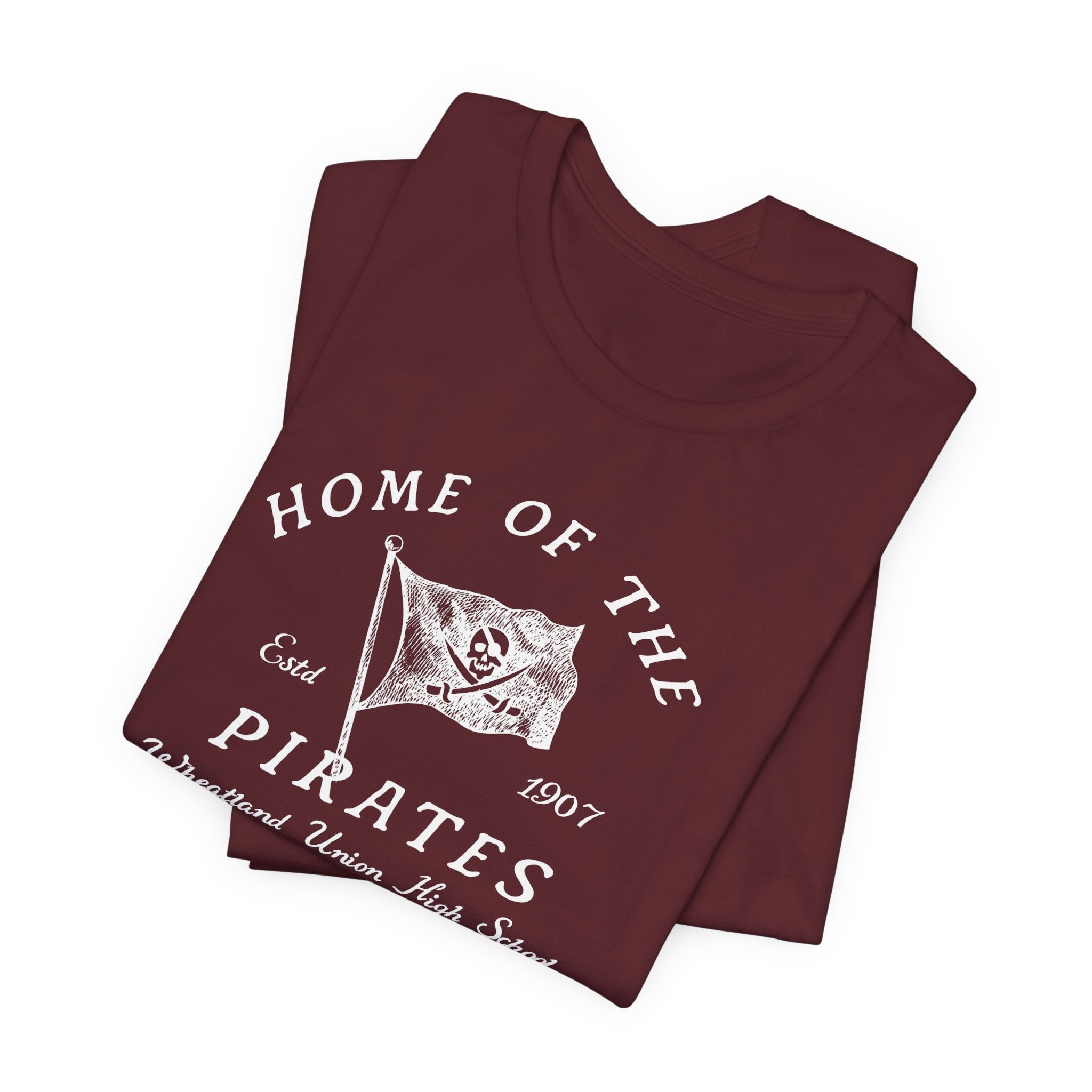 Wheatland Union High School | Home of the Pirates Vintage Flag T-Shirt