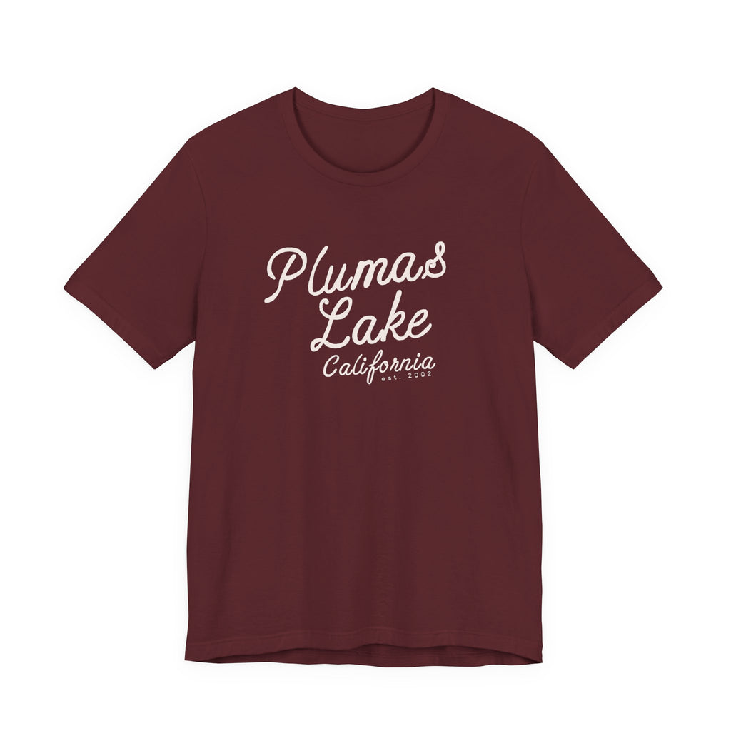 Cursive Vintage Plumas Lake T‑Shirt