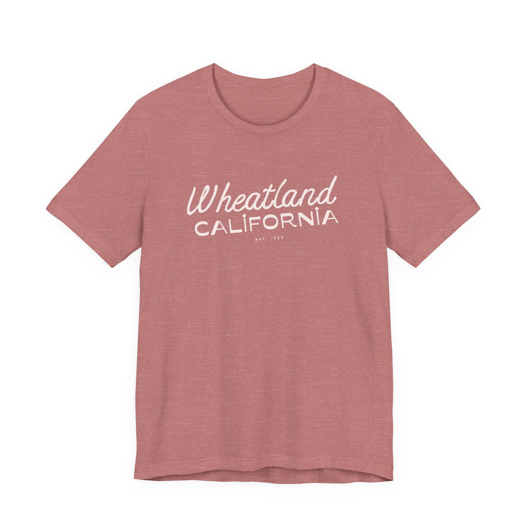 Wheatland California Retro Script Tee