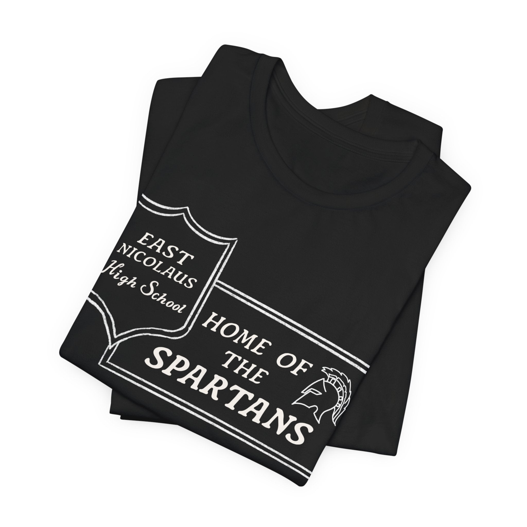 East Nicolaus Marquee Spartans High School Tee — "Home of the Spartans"