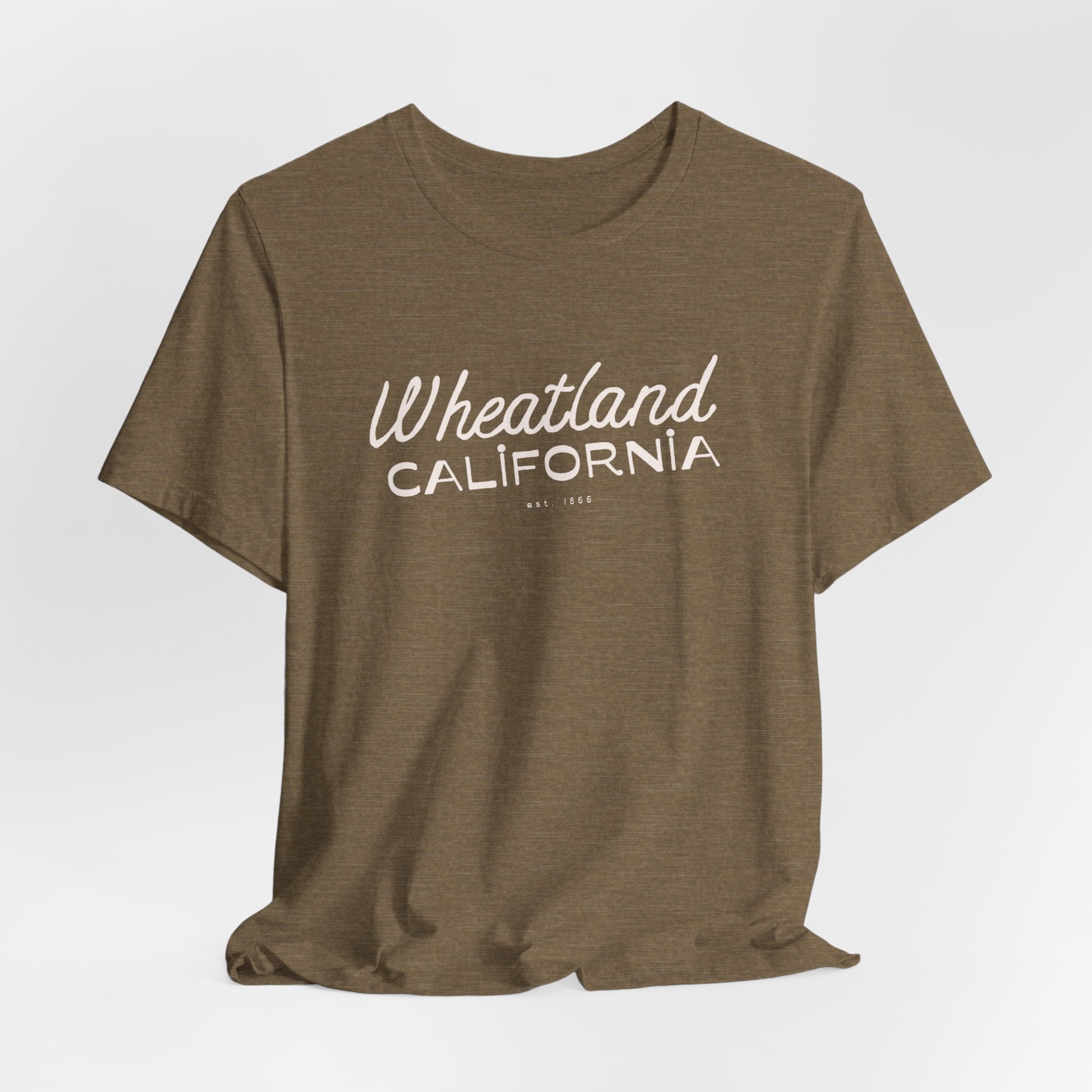 Wheatland California Retro Script Tee