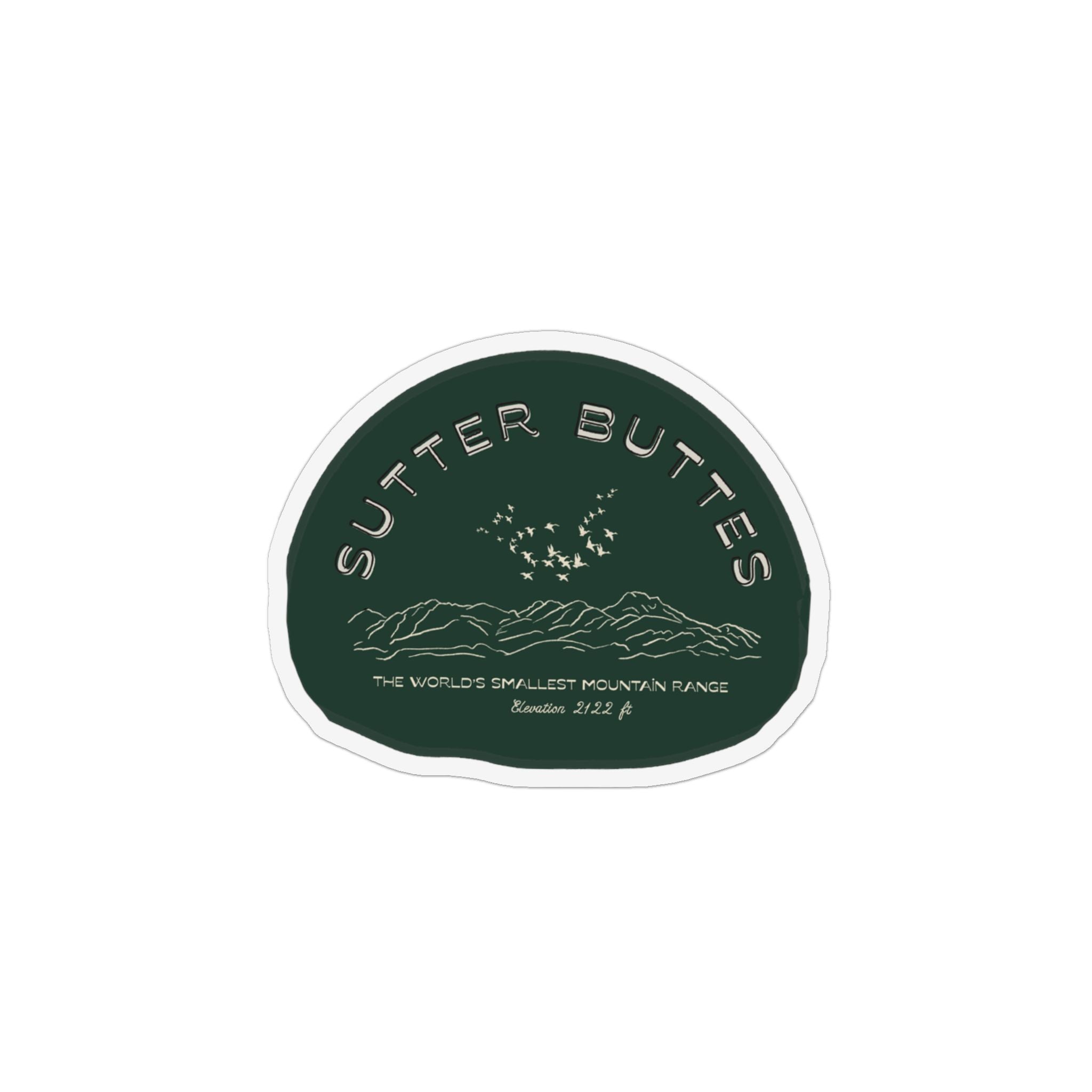 Sutter Buttes Vinyl Magnet – Custom Shape Mountain Range Refrigerator Magnet