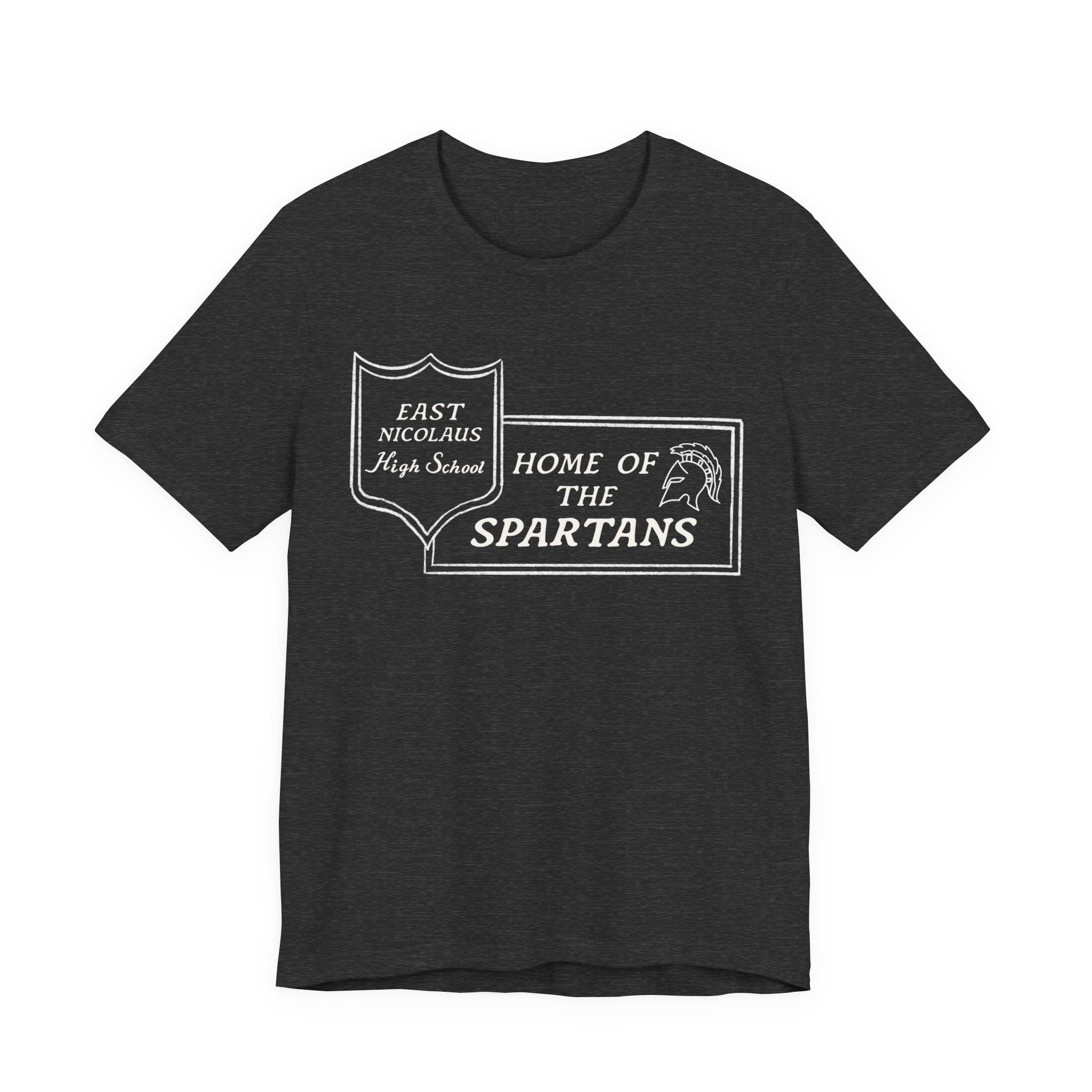 East Nicolaus Marquee Spartans High School Tee — "Home of the Spartans"