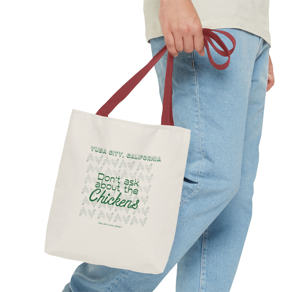 Chicken Gang Tote Bag — 'Don't Ask About the Chickens' Farmhouse Market Tote